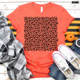 Screen Print Transfer - SCR3670 12x12 Leopard Skull PATTERN SHEET - Black